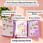 Anti Stress Wasserfarben-Kit