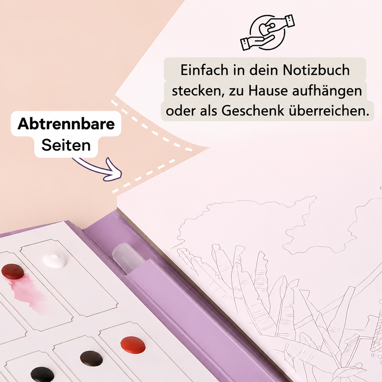 Anti Stress Wasserfarben-Kit